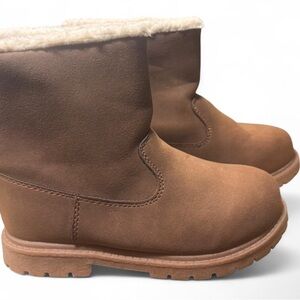 Carter’s Brown Ankle Boots Faux Fur Fleece Lined Boots